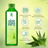 Mint Veda Natural Concentrated Aloe Vera Juice With Pulp | Health Aloe Juice for Glowing Skin, Healthy Hair and Better Digestion, 1 litre