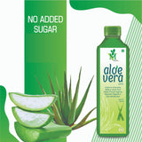 Mint Veda Natural Concentrated Aloe Vera Juice With Pulp | Health Aloe Juice for Glowing Skin, Healthy Hair and Better Digestion, 1 litre