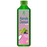 Mint Veda 100% Pure Natural Karela Jamun Juice Which Controls Blood Sugar, Lowers Bad Cholesterol Naturally, Sugar Free Healthy Herbal Juice, 1 Litre