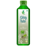 Mint veda 100% Natural Herbal Giloy Tulsi Juice | Fresh Grown Giloy and Tulsi to Boost Immunity | No added Sugar Healthy Giloy Tulsi Juice, 1Liter