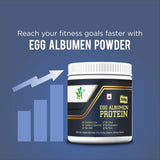 Mint Veda 100% Egg White Protein | Albumen Protein Powder | Non GMO | Gluten Free | Unflavored