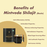 Mint Veda 100% Pure Himalayan Original Shilajeet Resin 20gm | Natural Shilajit for Stamina, Energy, Endurance, Stamina, Testostrone and Performance for Men and Women | Best Supplement for Gym