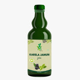 Mint Veda 100% Pure Natural Karela Jamun Juice Which Controls Blood Sugar, Lowers Bad Cholesterol Naturally, Sugar Free Healthy Herbal Juice, 1 Litre