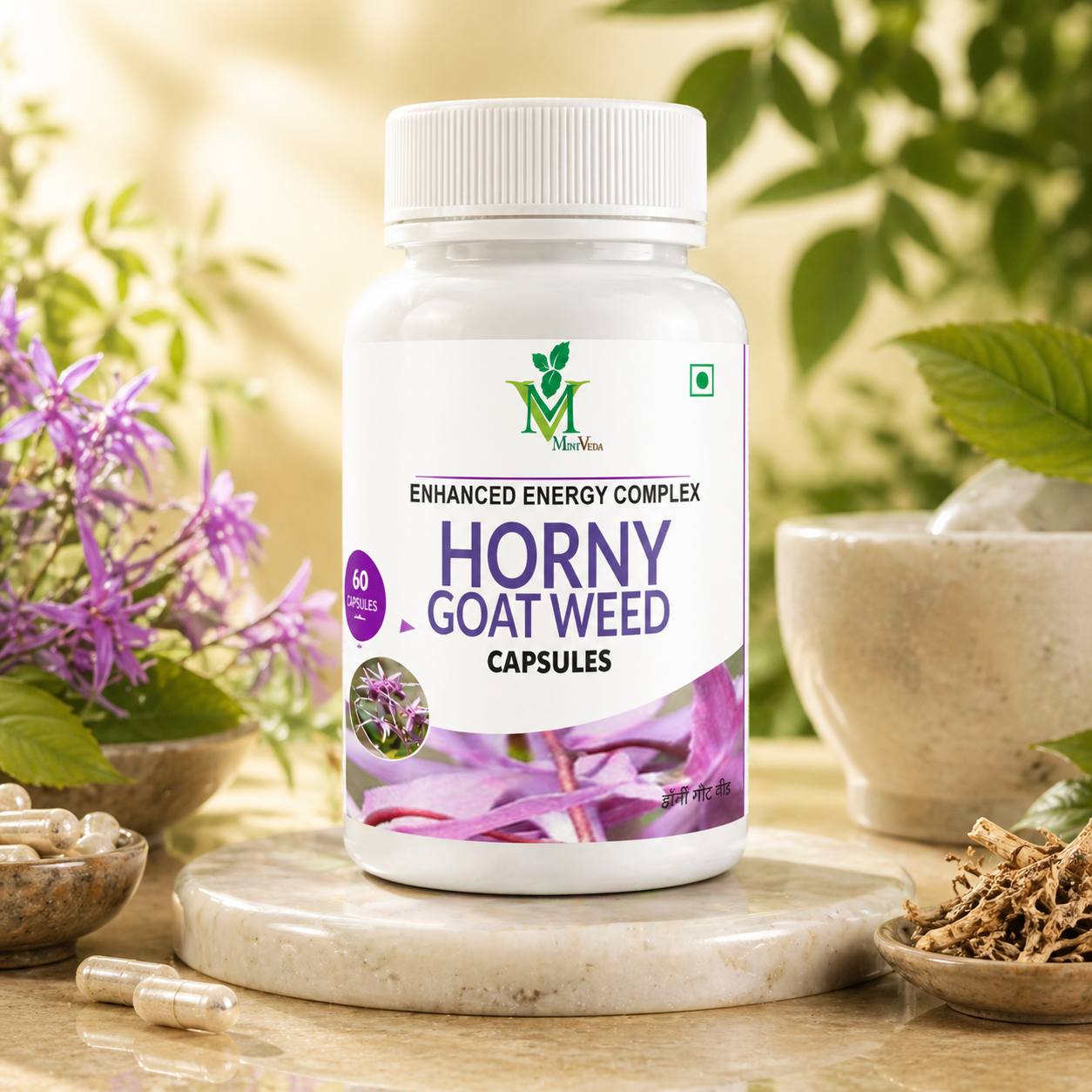 Horny Goat Weed Mint Veda Horny Goat Weed 800mg 120 Capsules - Image 1