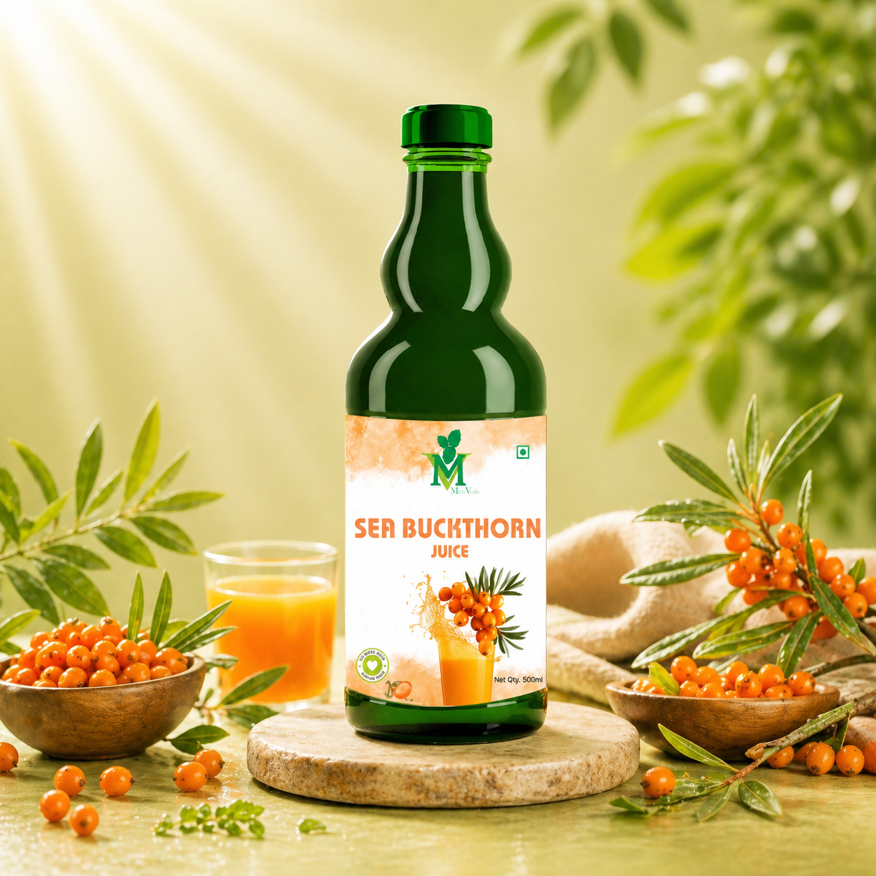 Sea Buckthorn 2 Mint Veda Sea Buckthorn Juice 500 ml - Image 1